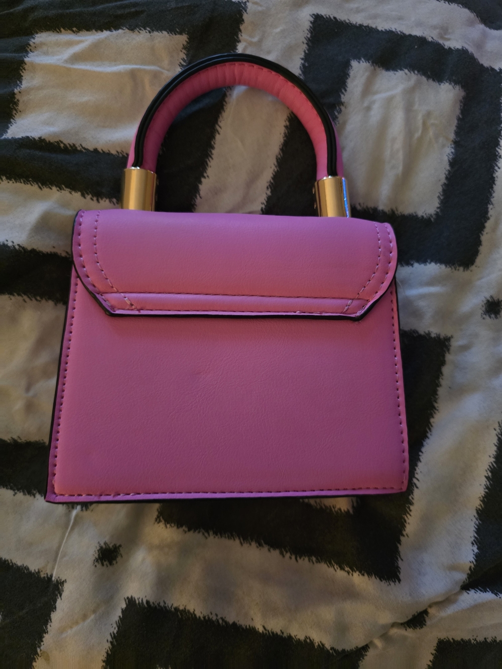 ALDO Hot Pink Top-Handle Mini Satchel with Gold Hardware-NWT! - Picture 4 of 5